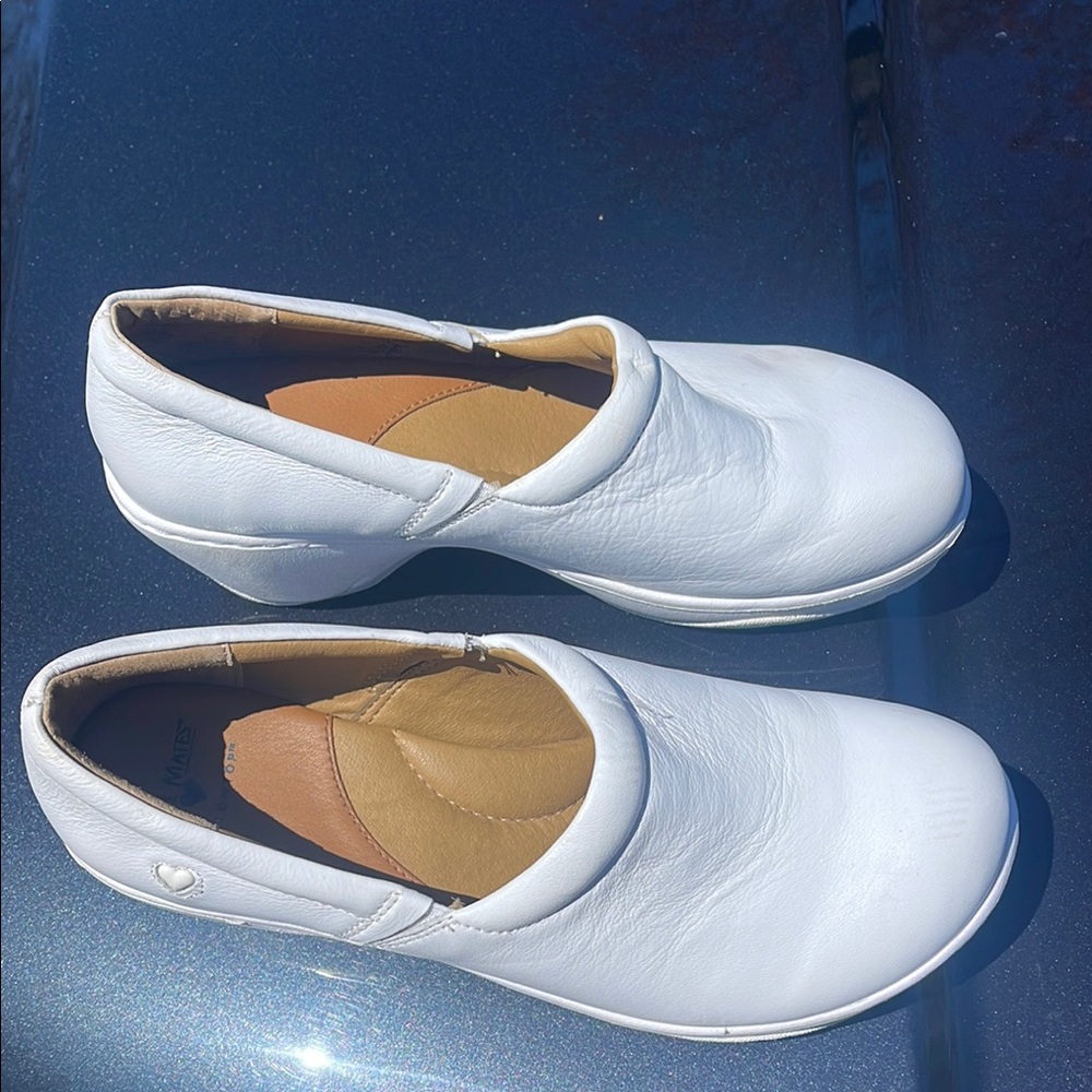 Women's White Slip-On Shoes